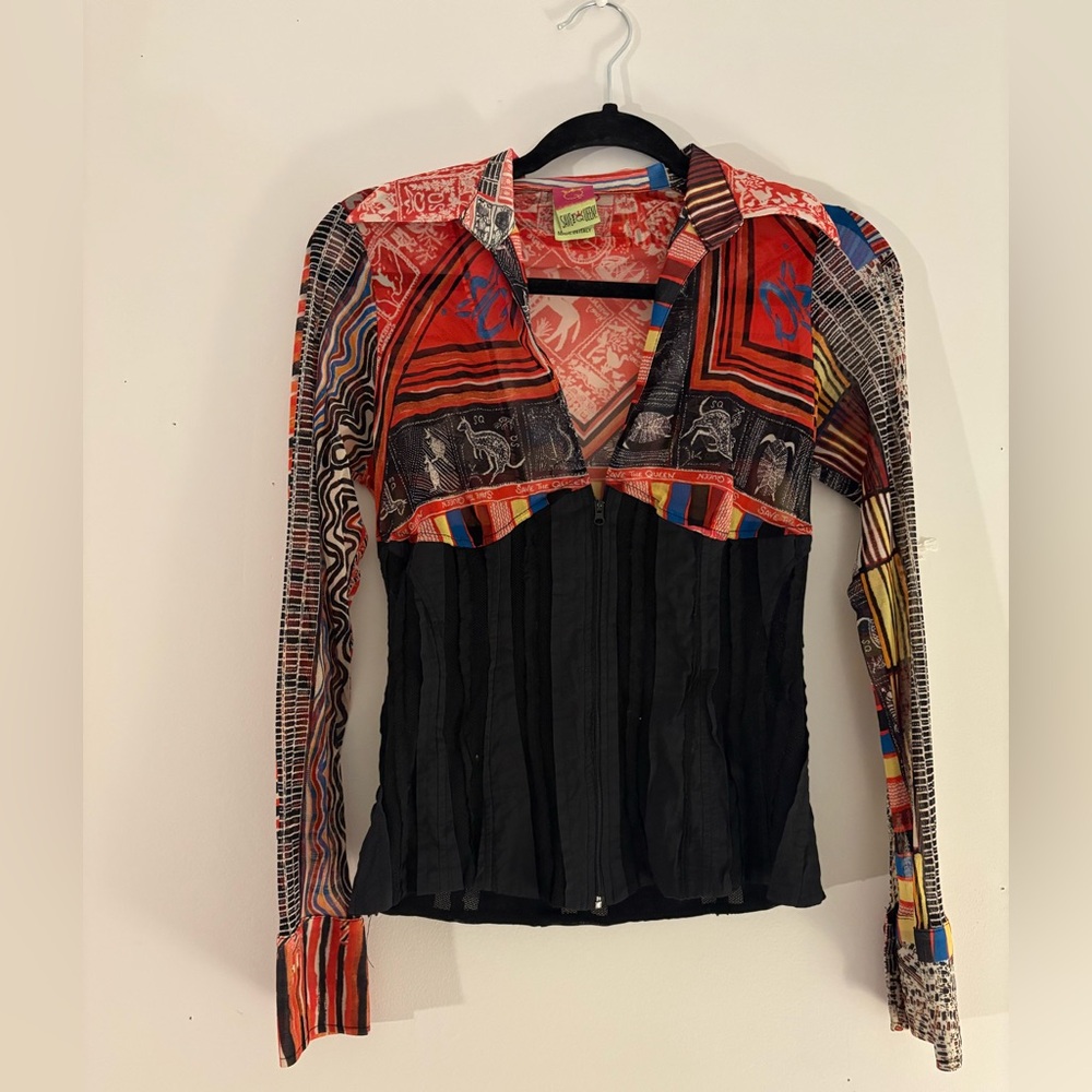 Save the Queen Zip Up Top